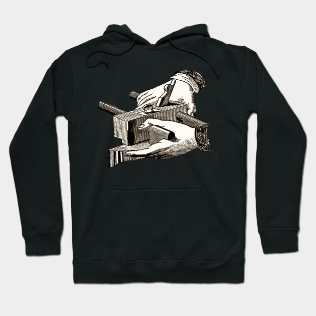 Carpenter Hand Plane Hoodie by MerchByToolemera